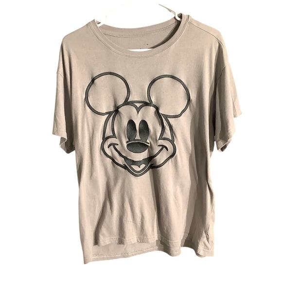 Disney Mickey Mouse T-Shirt Youth Size XL – Light Gray, Graphic, Crew Neck - Picture 1 of 7